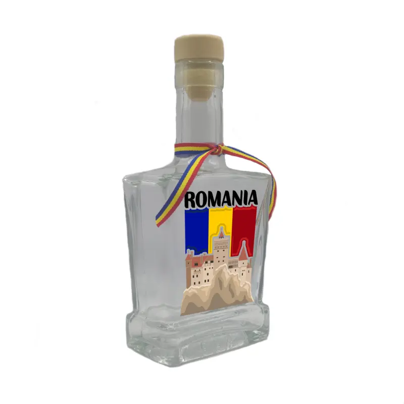 Castelul bran romania, sticla cu mesaj plata, 500 ml, model divgs179 14